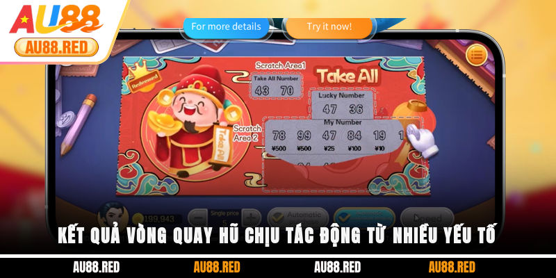 Kết quả vòng quay hũ chịu tác động từ nhiều yếu tố